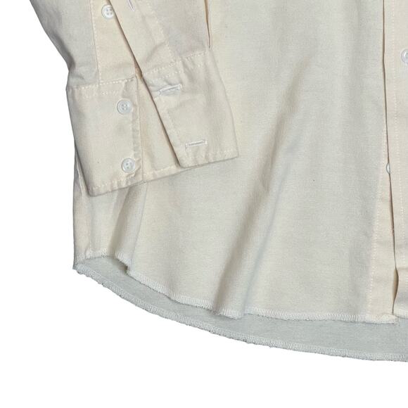 Vintage 70s Panhandle Slim Mens Size Medium Pale Yellow Western Shirt 16/33 - Picture 5 of 8